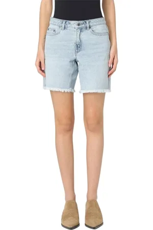 Michael Kors Femme, Shorts, Bleu, Taille: 34 FR Shorts en Denim Effiloché