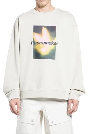 OAMC Homme, Sweatshirts et sweats à capuche, Blanc, Taille: S Peacemaker Bird Crewneck Sweater