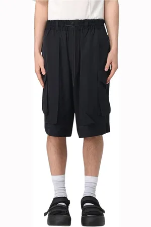 Y-3 Homme, Shorts, Noir, Taille: M Short Cargo Décontracté avec Cordon de Serrage
