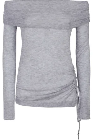 Patrizia Pepe Femme, Pulls, Gris, Taille: 42 FR Pull en Tricot Élégant pour Femmes