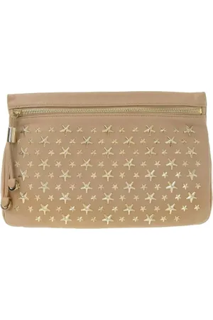 Jimmy Choo Femme, Pre-owned, Rose, Taille: ONE Size Pre-owned Cuir pochettes-minaudieres