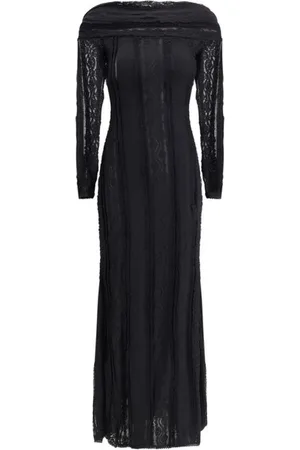 CHARO RUIZ IBIZA Femme, Robes, Noir, Taille: 38 FR Robe Sensuelle Épaules Dénudées Bardot