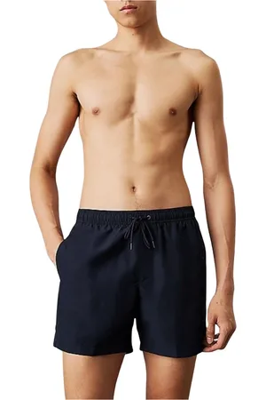 Calvin Klein Homme, Maillots de bain, Bleu, Taille: S Short de Bain à Cordon Moyen