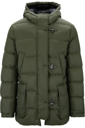 FAY Homme, Vestes, Vert, Taille: 2XL Veste Matelassée Homme avec Col Haut