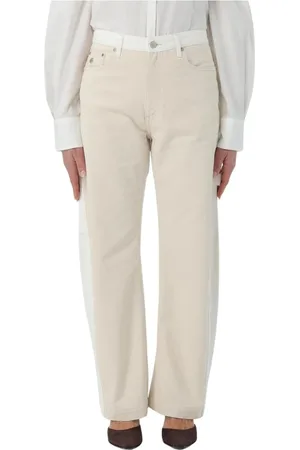 Stella McCartney Femme, Jeans, Blanc, Taille: W26 Jean Jambe Droite Blanc