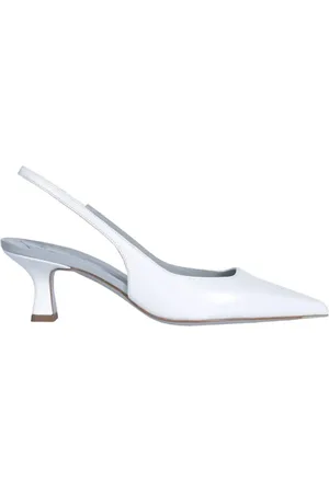 ROBERTO FESTA Femme, Chaussures, Blanc, Taille: 37 1/2 EU Chaussures Slingback Festa en cuir blanc