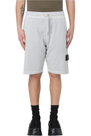 Stone Island Homme, Shorts, Gris, Taille: XL Shorts Noirs Modernes pour Hommes