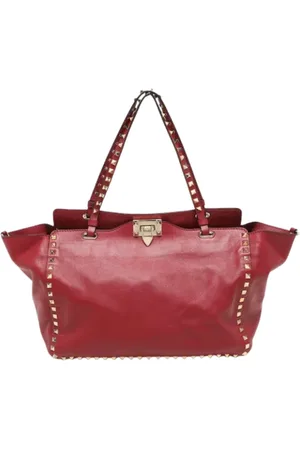 VALENTINO Femme, Pre-owned, Rouge, Taille: ONE Size Pre-owned Cuir cabas