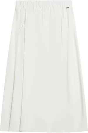 Cinque Femme, Jupes, Blanc, Taille: 40 FR Jupe Longue Confort et Style