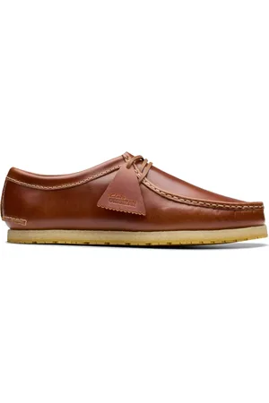 Clarks Homme, Chaussures, Brun, Taille: 42 EU Godney Lace Mocassin en cuir marron