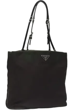 Prada Femme, Pre-owned, Brun, Taille: ONE Size Pre-owned Nylon sacs-main