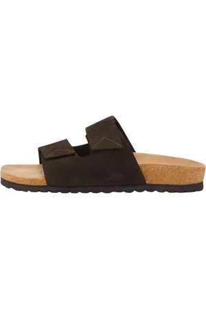 SELECTED Homme, Chaussures, Brun, Taille: 42 EU Suede Strap Demitasse Élégant Ciabatta