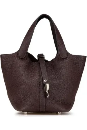 Hermès Femme, Pre-owned, Brun, Taille: ONE Size Pre-owned Cuir sacs-main
