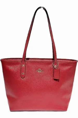 Coach Femme, Pre-owned, Rouge, Taille: ONE Size Pre-owned Cuir cabas