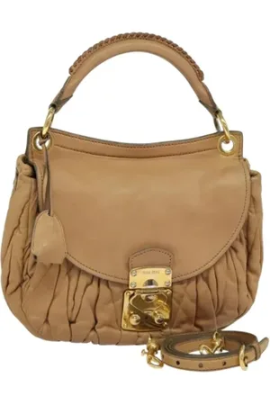 Miu Miu Femme, Pre-owned, , Taille: ONE Size Pre-owned Cuir sacs-main