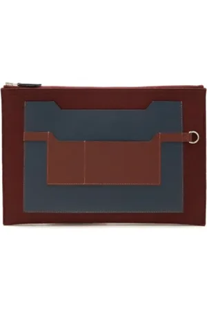 Hermès Femme, Pre-owned, Bleu, Taille: ONE Size Pre-owned Cuir pochettes-minaudieres