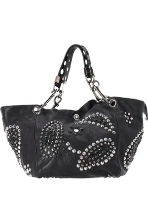 Jimmy Choo Femme, Pre-owned, Noir, Taille: ONE Size Pre-owned Cuir sacs-main