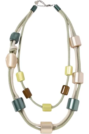 Emporio Armani Femme, Accessoires, Vert, Taille: ONE Size Collier Déclaration Superposé
