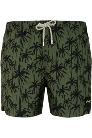 F**K Homme, Maillots de bain, Vert, Taille: M Short de Plage Homme