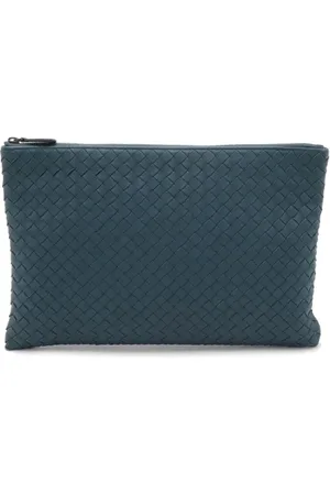 Bottega Veneta Femme, Pre-owned, Bleu, Taille: ONE Size Pre-owned Cuir pochettes-minaudieres