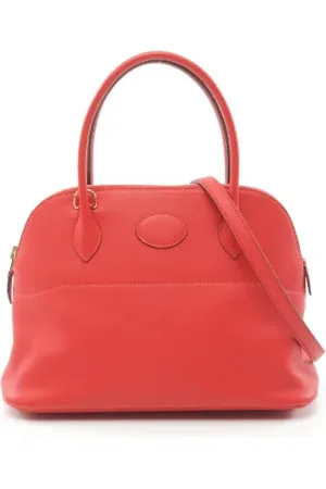 Hermès Femme, Pre-owned, Rouge, Taille: ONE Size Pre-owned Cuir sacs-main
