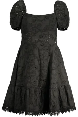 Guess Femme, Robes, Noir, Taille: 40 FR Robe en Coton Noir