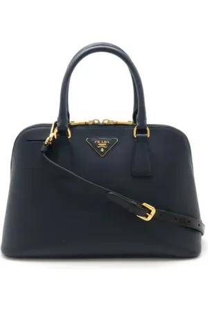 Prada Femme, Pre-owned, Bleu, Taille: ONE Size Pre-owned Cuir sacs-prada