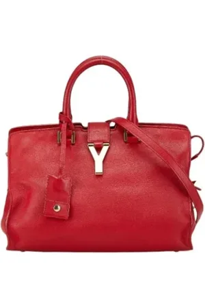 Saint Laurent Femme, Pre-owned, Rouge, Taille: ONE Size Pre-owned Cuir sacs-main