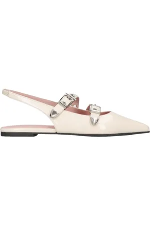 Pretty Ballerinas Femme, Chaussures, , Taille: 39 EU Chaussures Blanches Slingback en Vernis