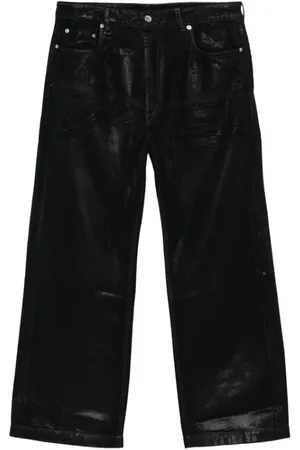 Rick Owens Homme, Jeans, Noir, Taille: W31 Jean en Coton Noir au Design Classique