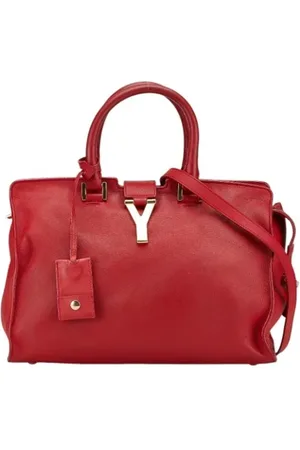 Saint Laurent Femme, Pre-owned, Rouge, Taille: ONE Size Pre-owned Cuir sacs-ports-paule