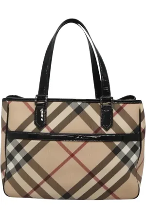 Burberry Homme, Pre-owned, , Taille: ONE Size Pre-owned Toile sacs-main