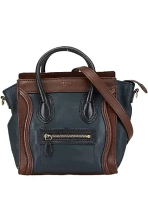 Céline Femme, Pre-owned, Bleu, Taille: ONE Size Pre-owned Cuir sacs-celine