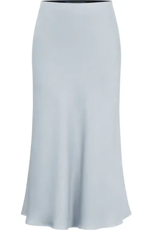 Drykorn Femme, Jupes, Bleu, Taille: W30 Jupe Midi à Taille Élastique