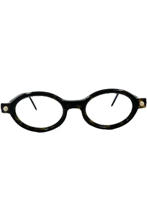 KUBORAUM Unisex, Accessoires, Brun, Taille: ONE Size Lunettes de Soleil Masque Ovales Élégantes Marron