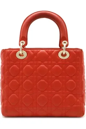 Dior Femme, Pre-owned, Rouge, Taille: ONE Size Pre-owned Cuir cabas
