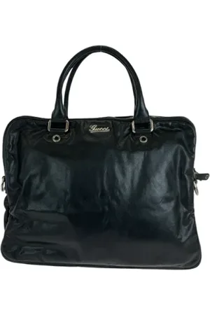 Gucci Homme, Pre-owned, Noir, Taille: ONE Size Pre-owned Cuir sacoches-mallettes