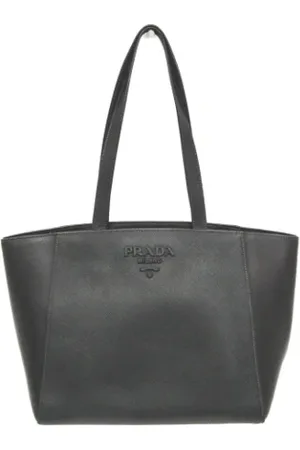 Prada Femme, Pre-owned, Noir, Taille: ONE Size Pre-owned Cuir sacs-ports-paule