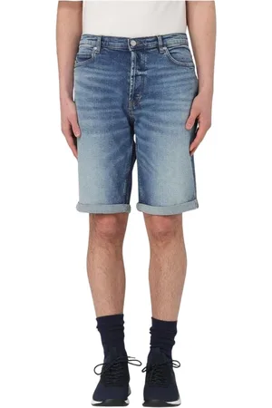 HUGO BOSS Homme, Shorts, Bleu, Taille: W30 Shorts Denim Élégants