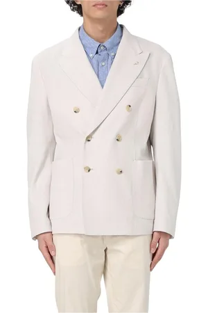 Manuel Ritz Homme, Costumes, , Taille: S Veste Jaune Crème à Un Bouton