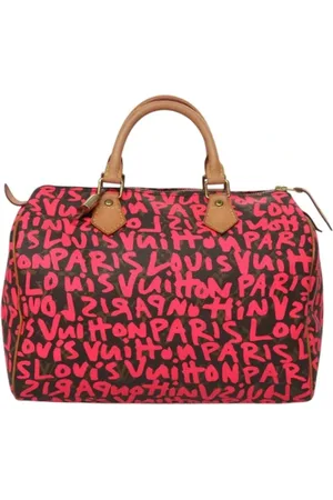 LOUIS VUITTON Femme, Pre-owned, Rose, Taille: ONE Size Pre-owned Toile sacs-main