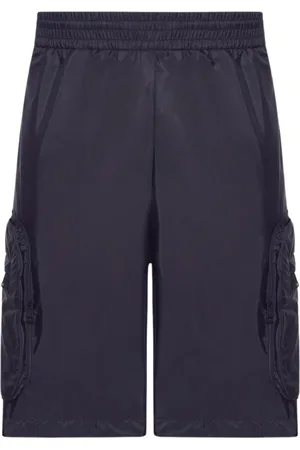 Moncler Homme, Shorts, Bleu, Taille: L Short Cargo Bleu avec Poches Élégant