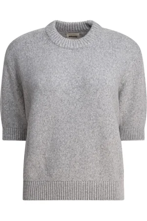 Khaite Femme, Pulls, Gris, Taille: 42 FR Pull Col Rond Gris Clair