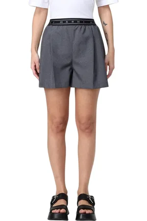 Marni Femme, Shorts, Gris, Taille: 36 FR Shorts Plissés Gris