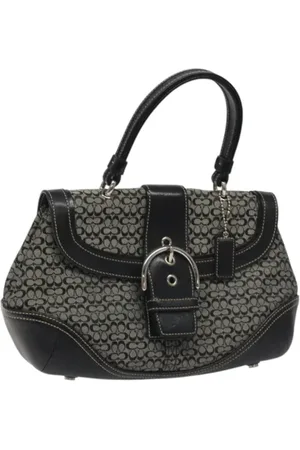 Coach Femme, Pre-owned, Noir, Taille: ONE Size Pre-owned Toile sacs-main