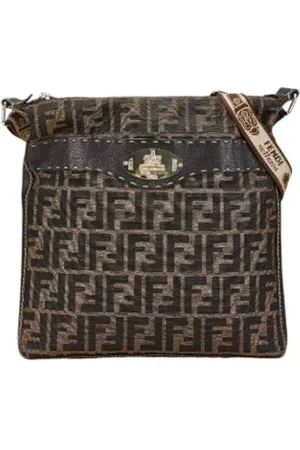 Fendi Femme, Pre-owned, Brun, Taille: ONE Size Pre-owned Toile sacs-fendi