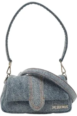 Jacquemus Femme, Pre-owned, Bleu, Taille: ONE Size Pre-owned Denim sacs-ports-paule