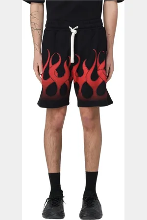 Vision Of Super Homme, Shorts, Noir, Taille: XS Shorts Graphiques Flamme Noirs