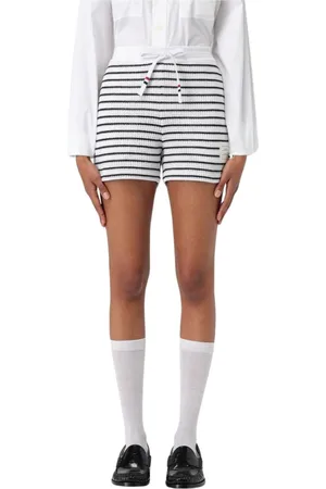 Thom Browne Femme, Shorts, Multicolore, Taille: 36 FR Shorts Tricotés à Rayures Style Décontracté