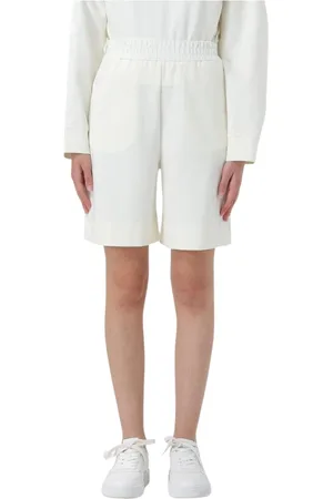 Emporio Armani Femme, Shorts, Blanc, Taille: 36 FR Shorts Blancs Modernes pour Femmes